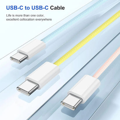 Dual Type C PD1™ 60W Fast Charging USB C Cable
