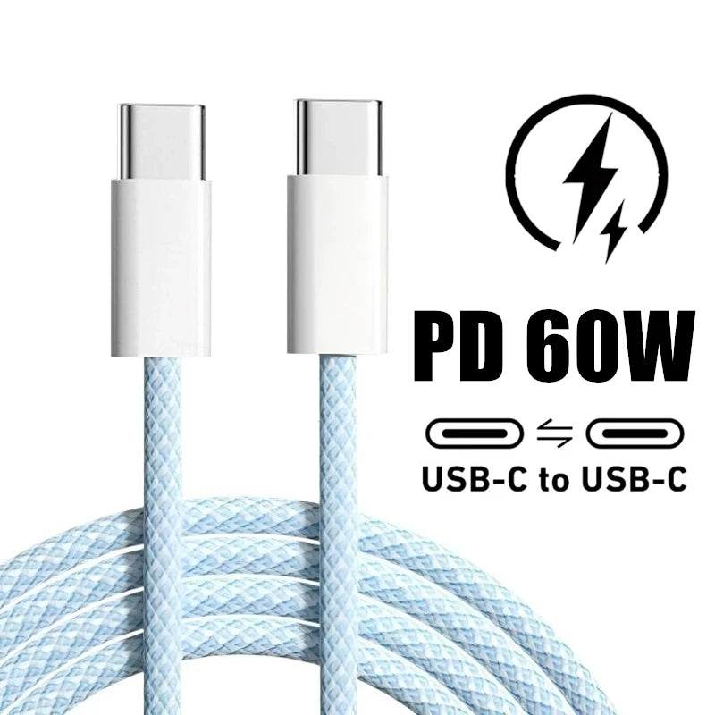 Dual Type C PD1™ 60W Fast Charging USB C Cable