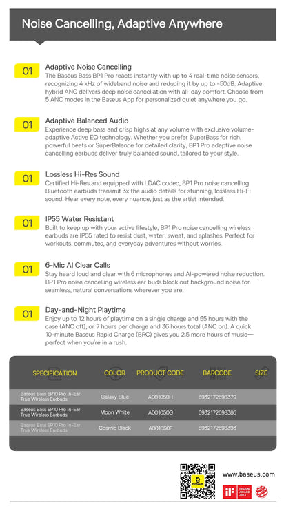 ANC Adaptive Pro Earbuds™