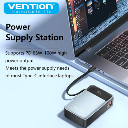 Fast Charging 65W Power Bank 20000mAh PD