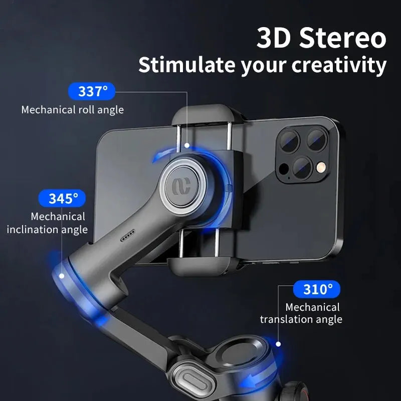 3-Axis Handheld Vlogging Gimbal Stabilizer for Smartphone