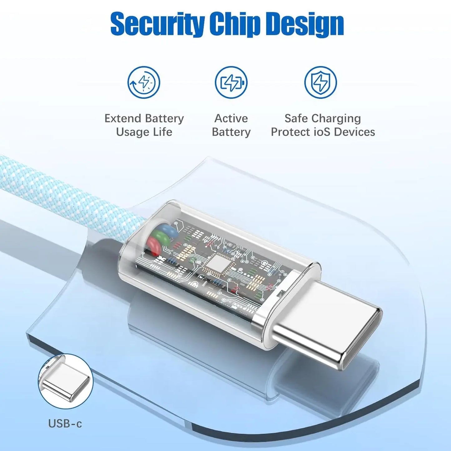 Dual Type C PD1™ 60W Fast Charging USB C Cable