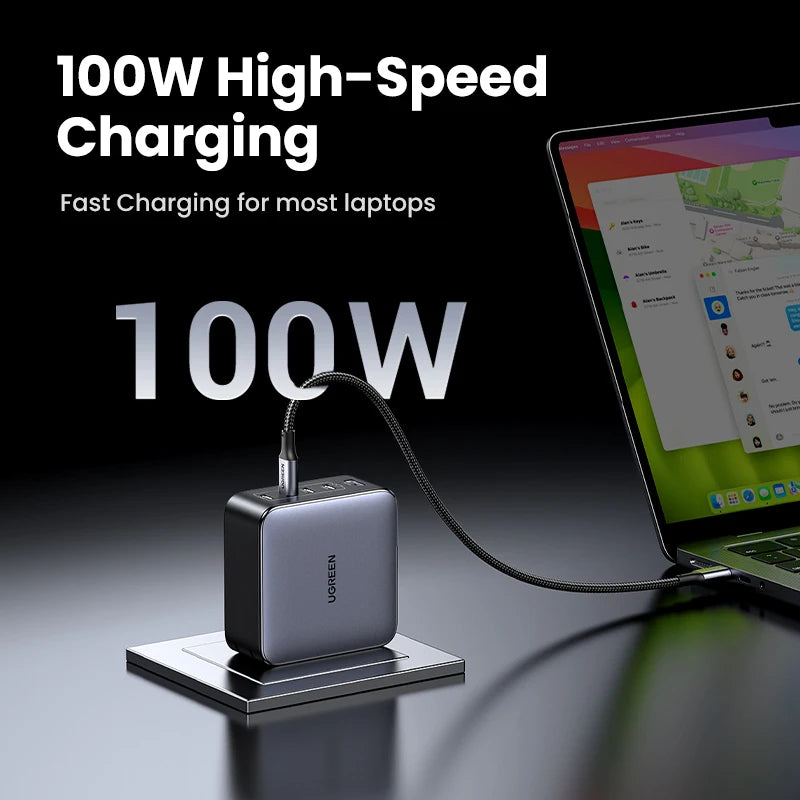100W GaN Charger 5 Ports USB C Charger