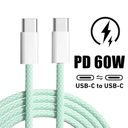 Dual Type C PD1™ 60W Fast Charging USB C Cable