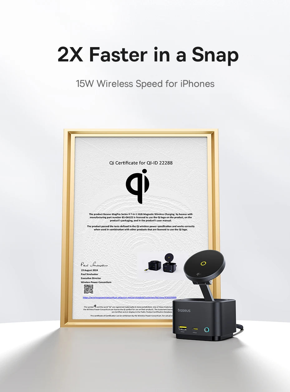 Magnetic Wireless Charger Pro Qi2™