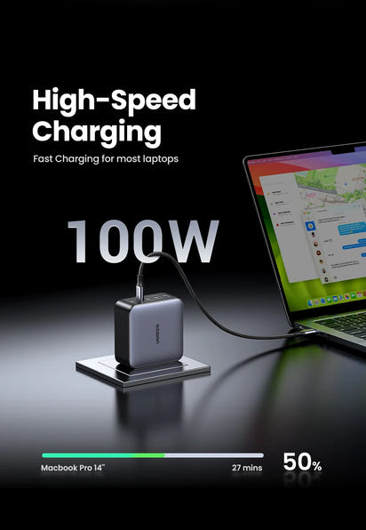 100W GaN Charger 5 Ports USB C Charger