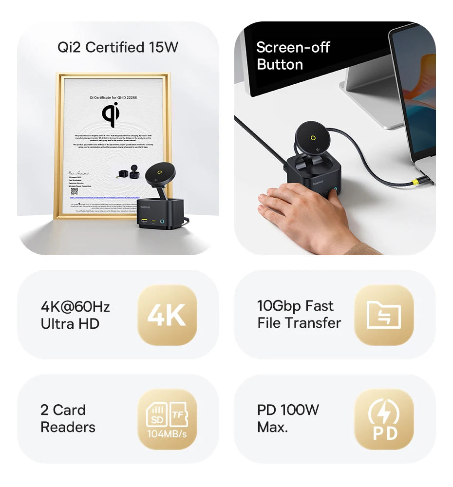 Magnetic Wireless Charger Pro Qi2™