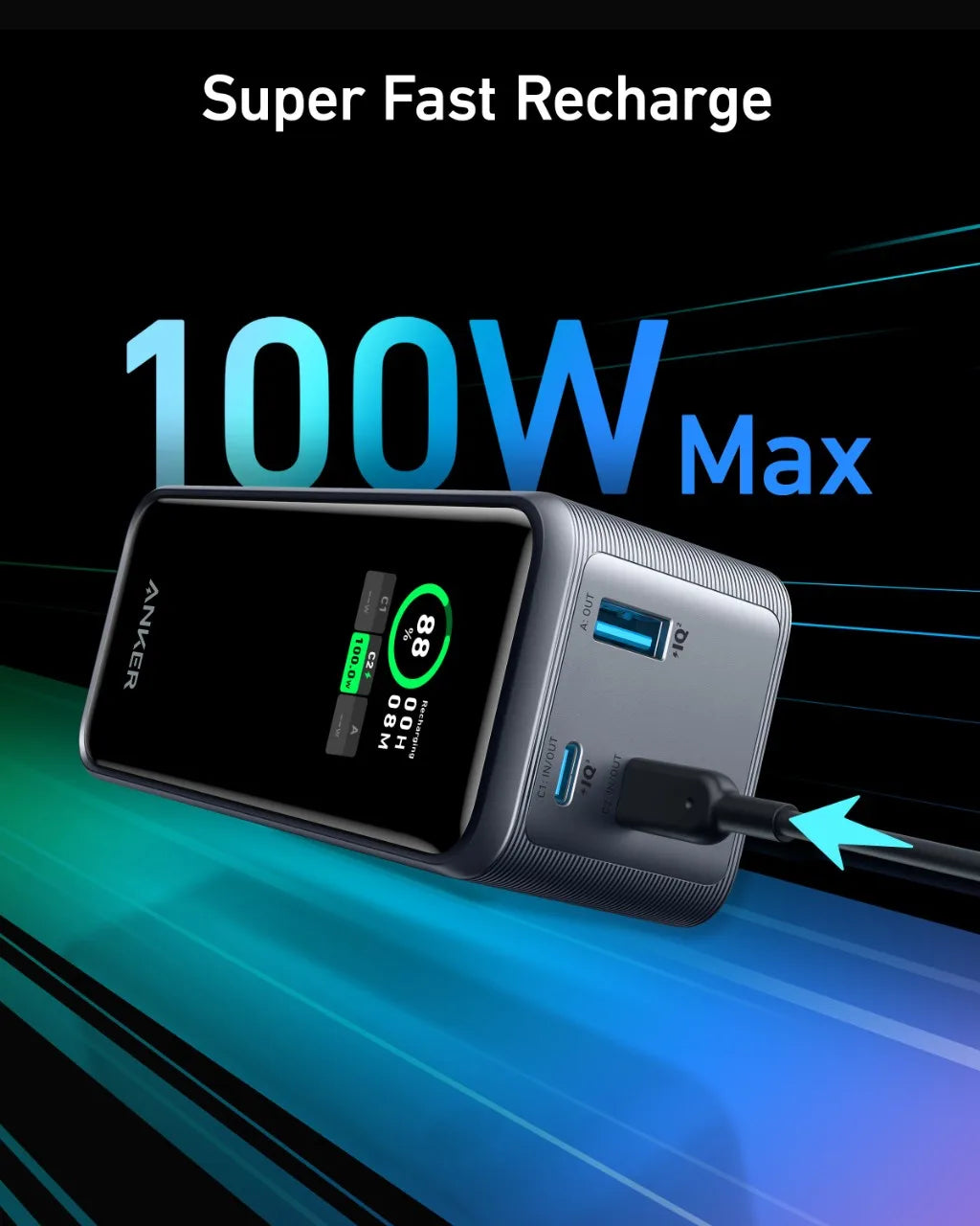 UltraPower 20000 mAh Portable 200W Charger TM
