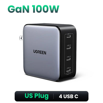 100W GaN Charger 5 Ports USB C Charger