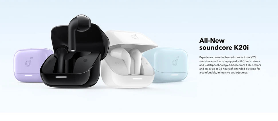 K20i Semi-in-Ear Wireless Earbuds Earphone