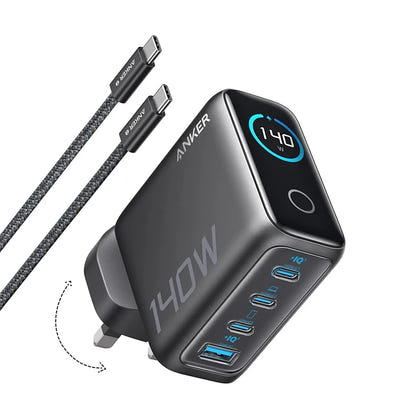 140W USB C  Multi-Device Fast Charging 4-Port Charger