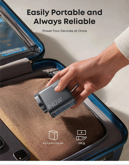 140W USB C  Multi-Device Fast Charging 4-Port Charger