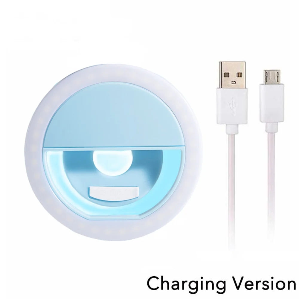 Portable USB Charge Led Phone Selfie Ring Lamp