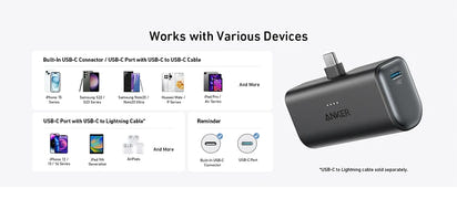 Nano Charge™ Portable Power Bank 5000mAh™