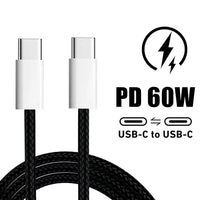 Dual Type C PD1™ 60W Fast Charging USB C Cable