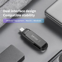 Lexar D400 Dual 32GB 64GB 128GB 256GB USB Type C Drive