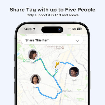 UGREEN Smart Bluetooth Tracker – Key Finder & Item Locator with Apple Find My Support (iOS Only)
