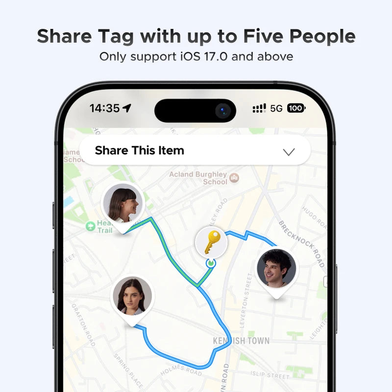 UGREEN Smart Bluetooth Tracker – Key Finder & Item Locator with Apple Find My Support (iOS Only)