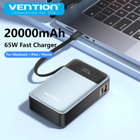 Fast Charging 65W Power Bank 20000mAh PD