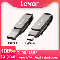 Lexar D400 Dual 32GB 64GB 128GB 256GB USB Type C Drive