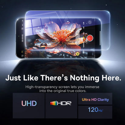 Baseus Tempered Glass Screen Protector for iPhone 17 16 Pro Max 15 14 13 12 11