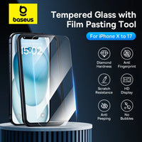 Baseus Tempered Glass Screen Protector for iPhone 17 16 Pro Max 15 14 13 12 11