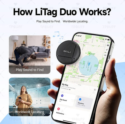 Smart GPS Tracker for Android – Dual-System Location Tag with Google Find My Support