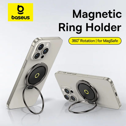 Baseus MagSafe Magnetic Ring Phone Holder Stand for iPhone 17 16 15 Pro Max