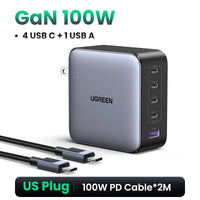 100W GaN Charger 5 Ports USB C Charger