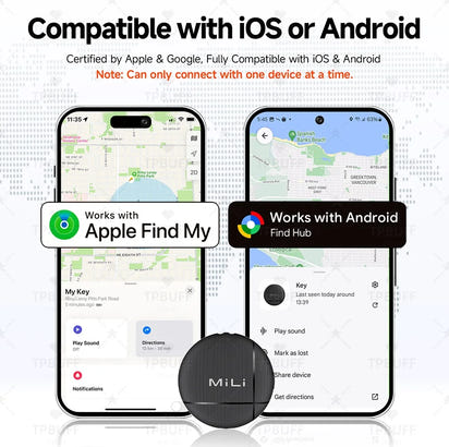Smart GPS Tracker for Android – Dual-System Location Tag with Google Find My Support