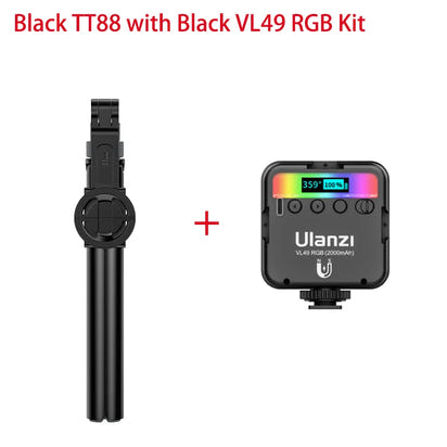 1.44M Overhead Vlogging Selfie Stick Tripod with Magnetic Clamp