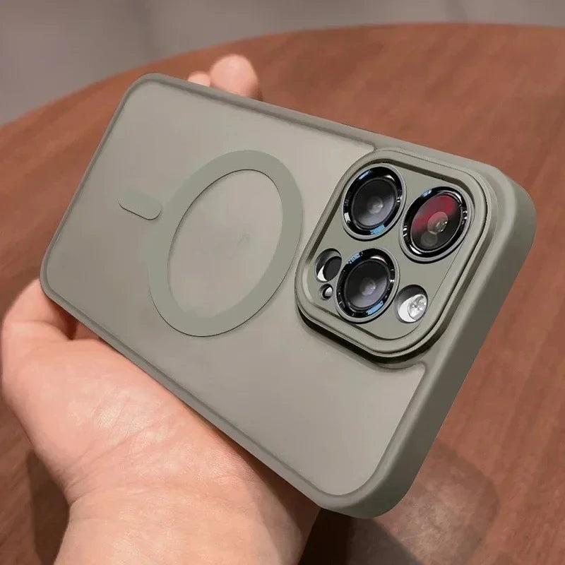 Original Magsafe Magnetic Wireless Matte Case For iPhone 17 Air 16 15 14 13 12 11 Pro Max Plus