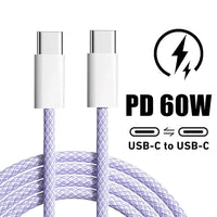 Dual Type C PD1™ 60W Fast Charging USB C Cable