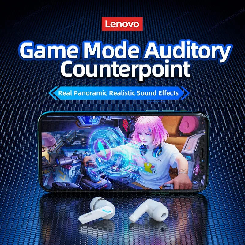 Lenovo GM2 Pro TWS Wireless Waterproof Earbuds Earphones