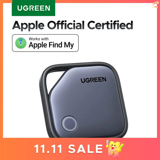 UGREEN Smart Bluetooth Tracker – Key Finder & Item Locator with Apple Find My Support (iOS Only)