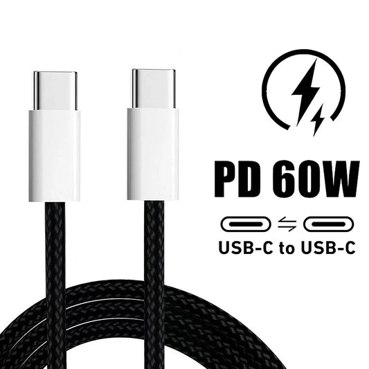 Dual Type C PD1™ 60W Fast Charging USB C Cable