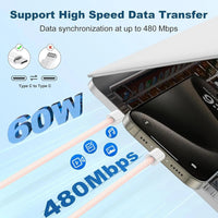 Dual Type C PD1™ 60W Fast Charging USB C Cable