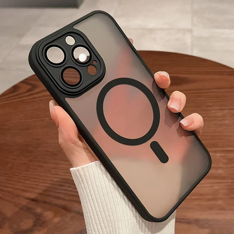 Original Magsafe Magnetic Wireless Matte Case For iPhone 17 Air 16 15 14 13 12 11 Pro Max Plus